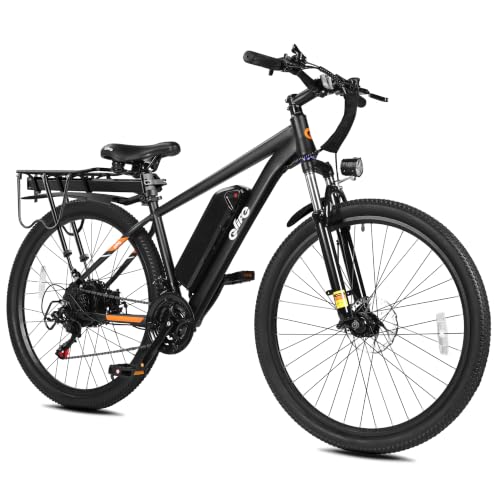 Qlife Racer Electric Bike for Adults - 21-Speed Mountain Lightweight Ebike with Peak 1000W Brushless Motor,48V 375Wh Removable Battery,26X2.1 Tire Step Over E-MTB,Up to 40 Miles Range image 2