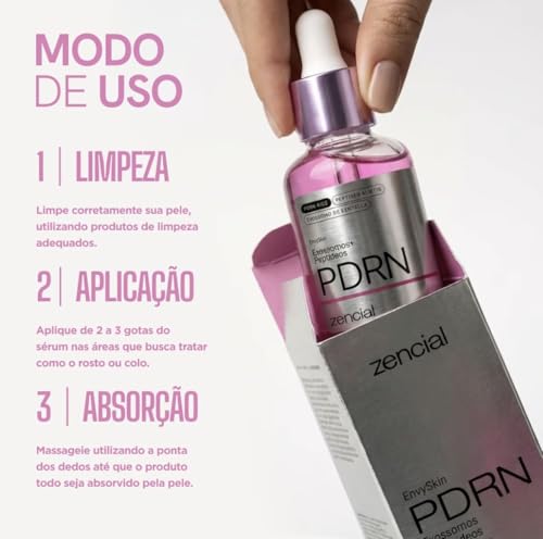 Sérum Facial Dna Rejuvenescimento com PDRN, Peptídeos e Exossomo - 30ml | Zencial - Imagem 4