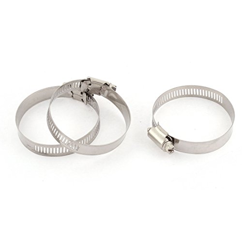 Aexit Adjustable 40-64mm Clamps Cable Tight Coolant Hose Pipe Fitting Worm Gear Strap Clamps Clamp 3pcs