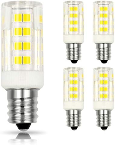 Honle E12 LED Light Bulbs 3W Equivalent 30W Halogen Bulb Warm White 3000K T3 T4 Edison Screw Candle Base Mini Non-dimmable 110V 120V for Ceiling Fan, Chandelier, Indoor Decorative Lighting Pack of 4