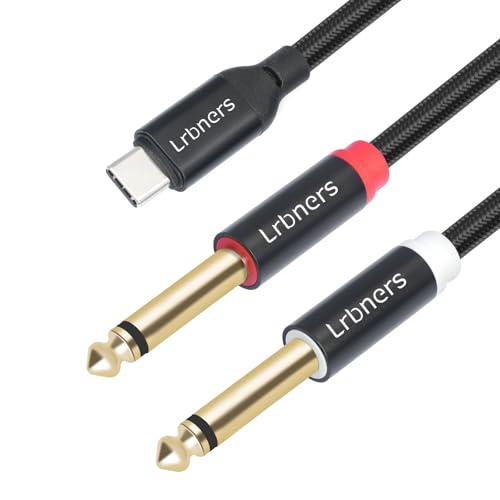 Cable USB-C a Doble Jack 6.35mm TS Macho 1m miniatura 6