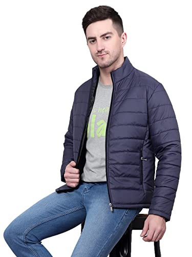 Image of KOTTY Men's Nylon Regular Solid Stylish Designed for Comfort and Warmth Puffer Jacket