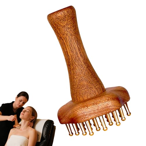 Meridians Massage Brush - 3.35x5.51 pulgadas depurador corporal peine ergonómico, herramienta de relajación profesional | Masajeador de terapia de mano para cuero cabelludo facial detrás muslos