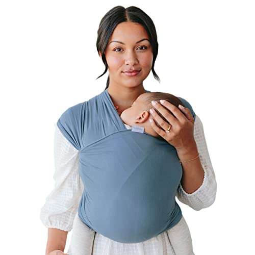 Image of Solly Baby Wrap | Cerulean | Baby Carrier | Luxury Newborn Carrier, Baby Holder, Baby Wraps, Baby Sling