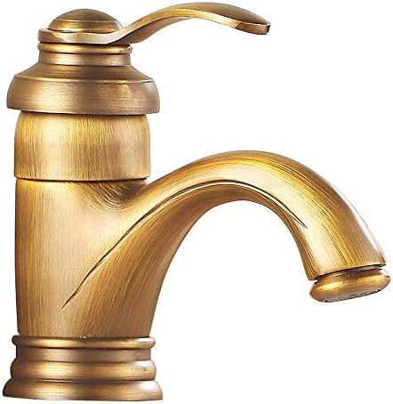 Robinet de lavabo laiton antique mitigeur grue salle de bain