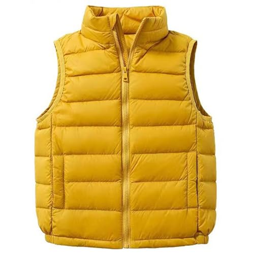 Puffer Vest for Girls Fashion Boys Sleeveless Jacket with Pockets Fall Kids Zip up Jackets Winter Warm Teens Clothes