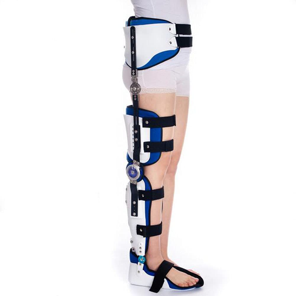 Postoperatorio Cadera Tobillo Pie Rodillera Estabilizador de Cadera con bisagras Corrector Soporte Brace Ajustable Muslo Rodilla Tobillo Pie Ortesis