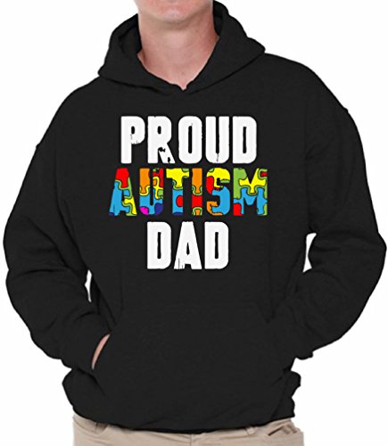 Awkward Styles Proud Autism Dad Hoodie Autism Awareness Dad Gifts for Him