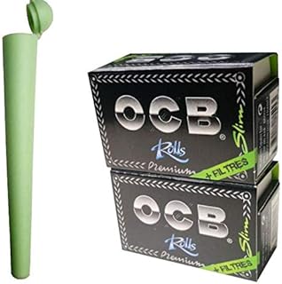 OCB / High Champ 2 x Rolls 4 Metre Paper + Filter Slim Long Papers + 1 x Transport Case (Assorted Colours)