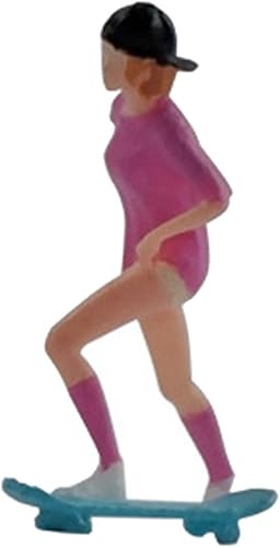 Miniatura 6 de Milageto Figuras de resina de 164 personas, modelo de escena de niña, modelo de personas en miniatura, pintado a mano para proyectos de bricolaje,