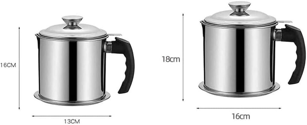 Oil and Vinegar Dispenser Oil and Vinegar Dispenser, Bot Gravy Strainer Fat Separator Premium Stainless Steel Gravy Soup Grease Oil Separator cooking