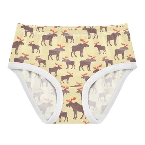 Girls' Underwear Moose Cotton Stretch Comfort Toddler Panties