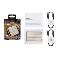 Samsung Portable SSD T7 Shield, 2 TB, USB 3.2 Gen.2, 1.050 MB/s Lesen, 1.000 MB/s Schreiben, Robuste externe Festplatte Outdoor für Mac, PC und Smartphone, Beige, MU-PE2T0K/EU – Ansicht 7