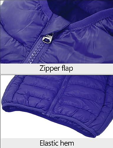 Image of Happy Cherry Kids Lightweight Puffer Jacket Packable Bubble Coat Down Cotton Coats Zip Up Hooded Outwear