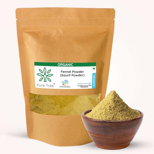 Image of Pure Tree Certified Organic Saunf Powder | 1.8 Kg / 1800 g | Fennel Seed Powder | Variyali, Sompu Powder | Gluten Free & Flavourful