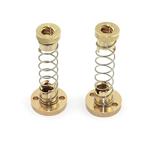 DGZZI 2PCS T8 Anti Backlash Spring Loaded Nut Elimination Gap Nut for 8mm Acme Threaded Rod Lead Screws 3D Printer Accessaries