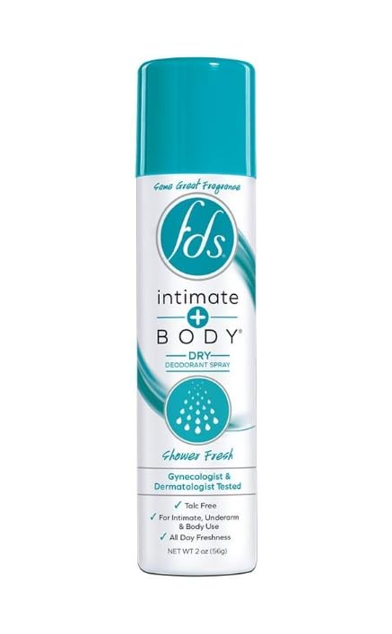 2 Pack- FDS INTIMATE DEODORANT SPRAY~ All Day Freshness Hypo-Allergenic 2oz each.