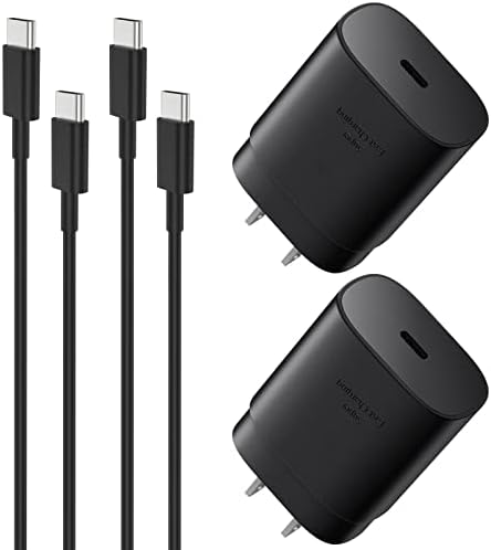 USB C Fast Charger, 25W Samsung Charger Type C Super Fast Charging Android Phone Charger Block with 6.6 ft Cable for Samsung Galaxy S23 Ultra/S23/S23+/S22/S22 Ultra/S22+/S21/S20/Note 10/20,Z Fold/Flip