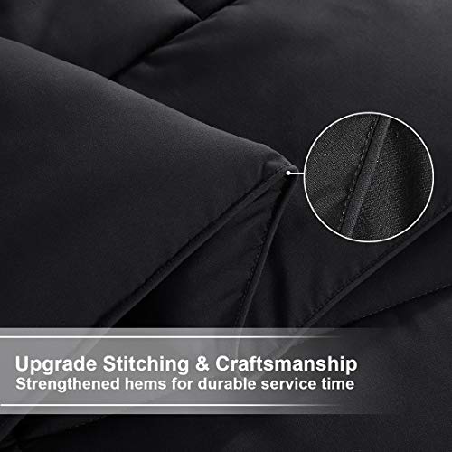 TEKAMON Steppdecke für alle Jahreszeiten, King-Size, Winter, warm, Sommer, weich, gesteppt, Alternative Bettdeckeneinlage, Ecklaschen… – Ansicht 3