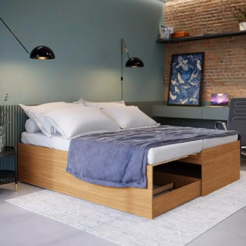 Bicama Solteiro MDF Vira Cama Casal 3 em 1 Cama Auxiliar Moderna ...