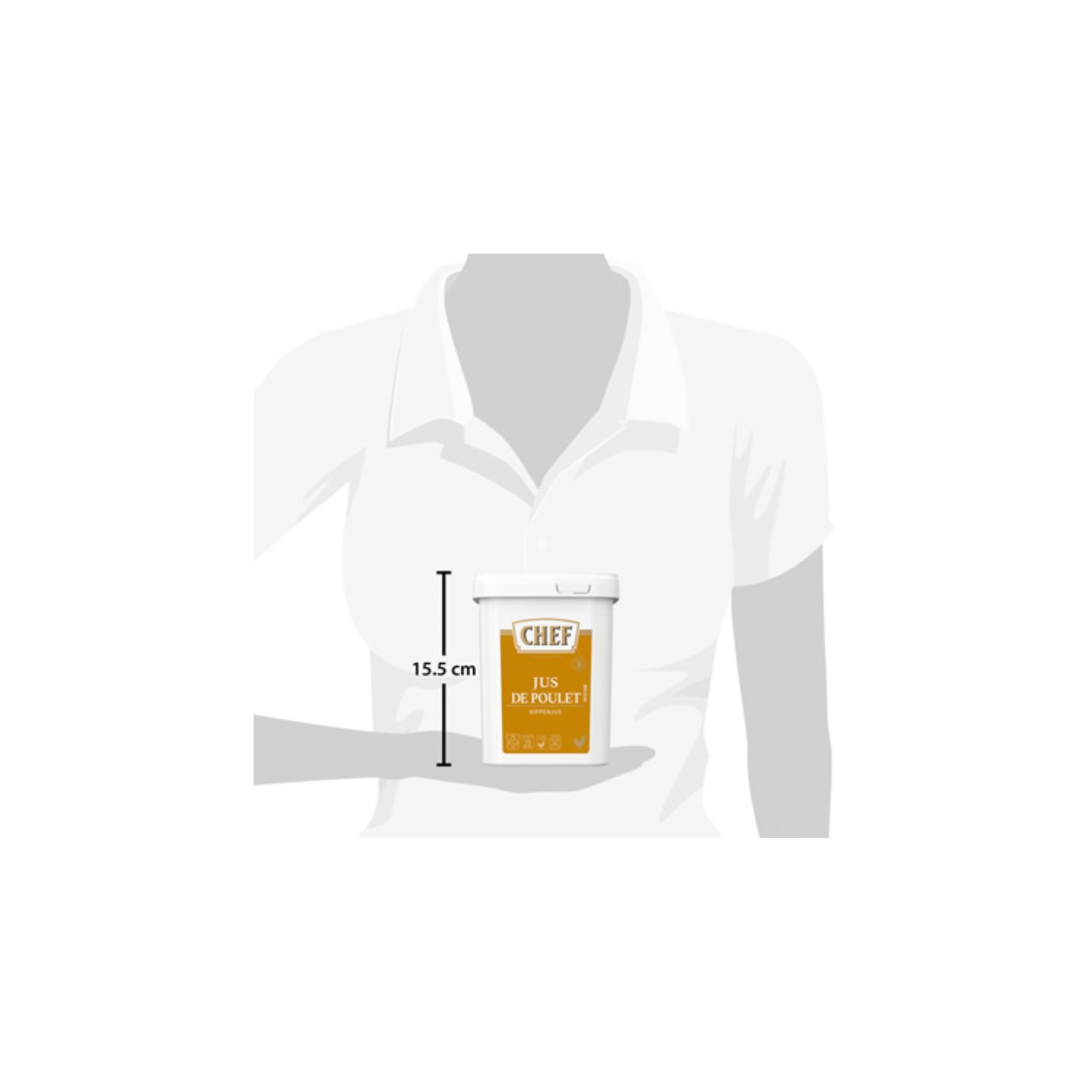 CHEF Jus de Poulet 600 g – Préparation jusqu’à 20 L