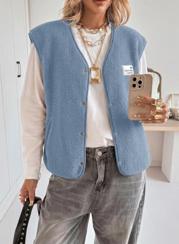 Sherpa Fleece Vest with Pockets - image 4