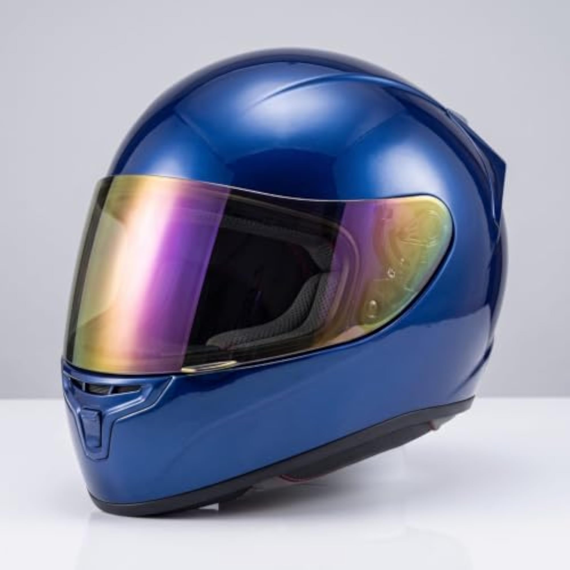 Anti-Fog Compatible Motorcycle Curved Face
