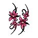 Avisa 1/25031 Juego de Pegatinas Pink Tribal Flowers-2x 23x9cm, Rosa