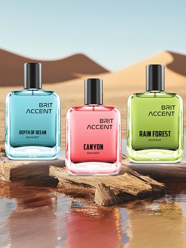 Image of Combo Pack of 3|Depth Of Ocean-RainForest-Canyon|Parfum|Long-Lasting|Premium| Eau de Toilette - 150 ml