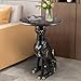 Xorgeximo Labrador Side Table, Animal Accent Table, Realistic Sitting Dog Sculpture End Table, Gorilla Leopard Poodle Coffee Table, Home Decor(Gold)