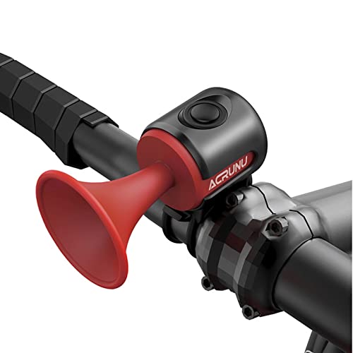 Electric Bike Horn, 120Db Electronic Bike Bell Accessory Horn, Waterproof Adult/Children's Loud Scooter Bike (Red) #TOP15