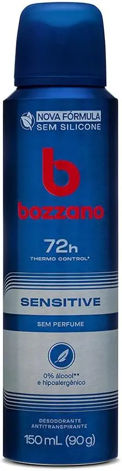 Bozzano Desodorante Aerossol Sensível Sem Perfume 150Ml 90G