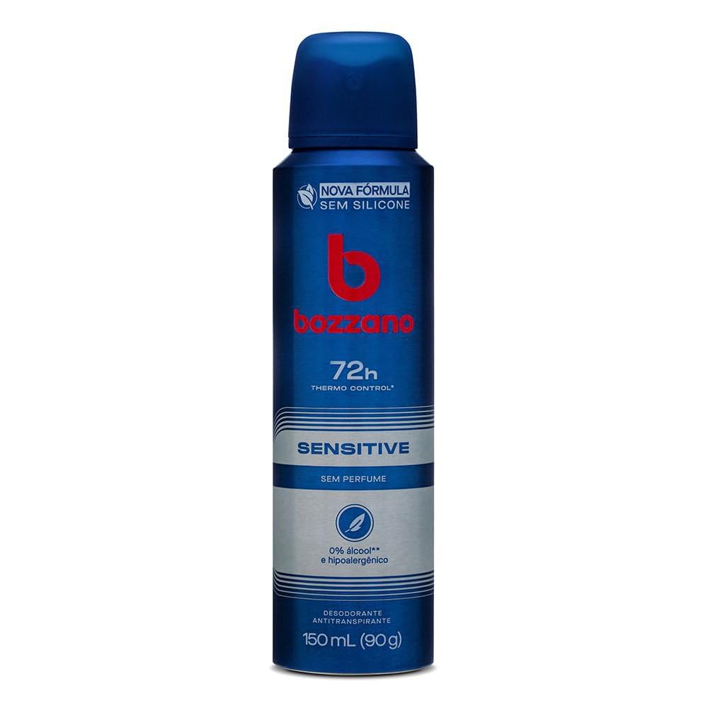 Bozzano Desodorante Aerossol Sensível Sem Perfume 150Ml 90G