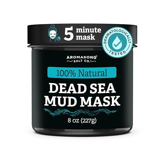 Aromasong 100% Pure Dead Sea Mud Mask for Face - Cleansing Natural Skin Care for Women and Men to Help Reduce Acne and Pores