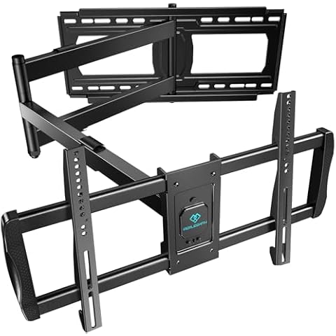PERLESMITH Long Arm TV Wall Mount for 42-90 inch TVs, Full Motion TV Mount with 42.72 inch Extension Articulating Arm Swivel and Tilt, Max VESA 800x400mm, Holds up to 150 lbs, 16”,18”, 24” Studs Cover