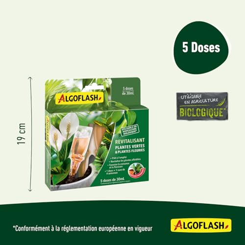 Monodose Algoflash plantes vertes et fleuries 5x30ml soin bio - 5