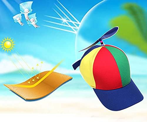 LABANCA Spinning Helicopter Hat for Adults & Kids Novelty Detachable Propeller Hat for 4th of July Parties Costumes Fun Gifts - Image 6