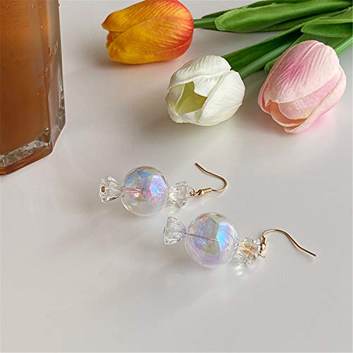 ANDPAI Funny Cute Colorful Sweet Glass Candy Dangle Drop Earrings Creative Chic Personalized Simulation Food Earrings for Women Statement Jewelry Gifts4