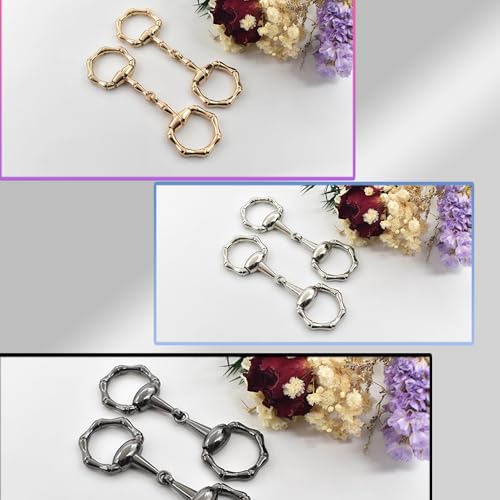 3Pcs Simple and Elegant Horsebit Silk Scarf Buckle Ring Scarf Rings for Women,Sophisticated accessories for women2