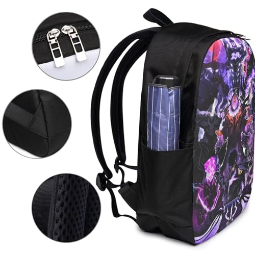 Solo Manga Leveling Lightweight Large Capacity Laptop Backpack 17" Backpack4