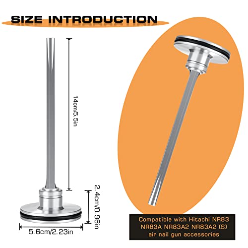 885-915 Pneumatics Framing Nailer Piston Assembly Parts 877-323 Piston Driver Compatible With Nr83 Nr83A Nr83A2 Nr83A2(S) Air Nailer (Replacement Of 877323 Accessories) 5 Per Pack - 885-915 #TOP2