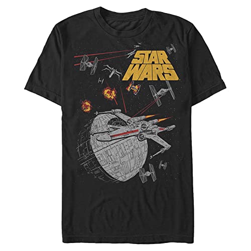 T-shirt Star Wars X-Wing grand col rond haut noir premium 3XL