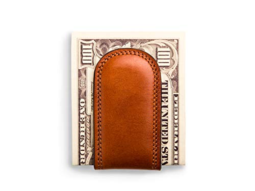 Bosca Dolce Leather Money Clip For Men, Amber #TOP5