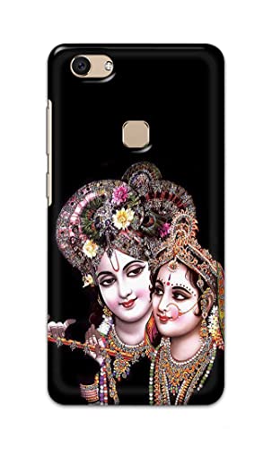 Image of PRINTFIDAA� Printed Hard Back Cover Case for Vivo V7 Back Cover (Radha Krishna) -2808
