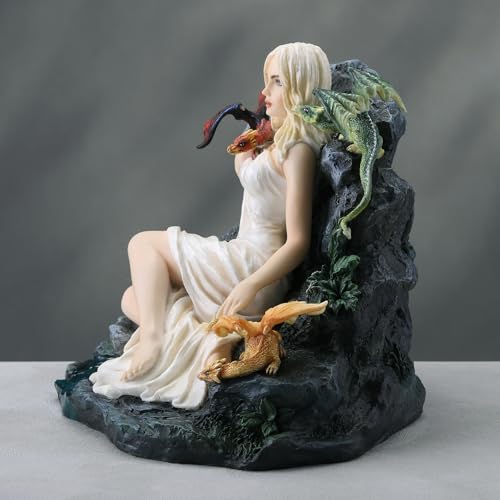Figura Decorativa Resin Reina Dragones 16.5 cm miniatura 5