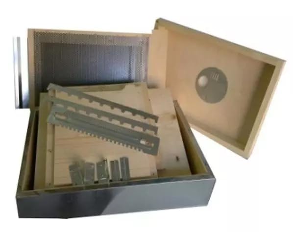 Arnia cubo (box) completa di: Mondo Ape Arnia per Api - Arnia Cubo (Box) - Dadant Blatt - 10 favi - Arnia Api - Apicoltura Kit di Montaggio da verniciare