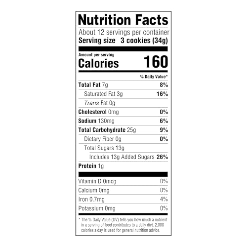Image of Amazon Grocery, Vanilla Sandwich Cookies, 14.3 Oz