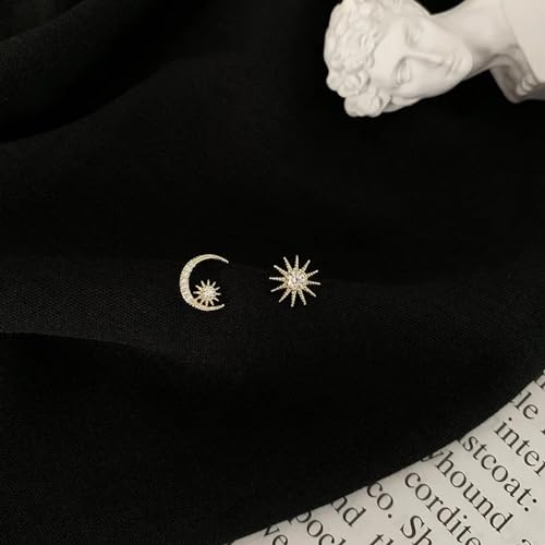 Boucles d'oreilles asymétriques Mstar clous mignons pour femme - 4