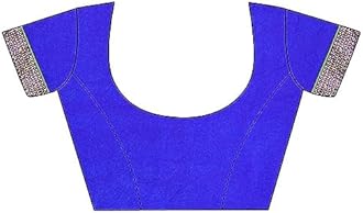 SIRIL Women's Lace & Printed Chiffon Saree with Blouse