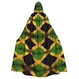 Matériau de haute qualité : cette cape à capuche imprimée drapeau jamaïcain BROLEO est fabriquée avec des matériaux plus durables et n'endommageront pas la peau. Le matériau est également relativement doux et ne se froisse pas facilement.
